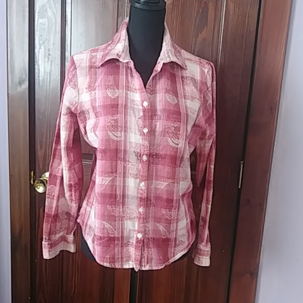 Pink Flannel Blouse